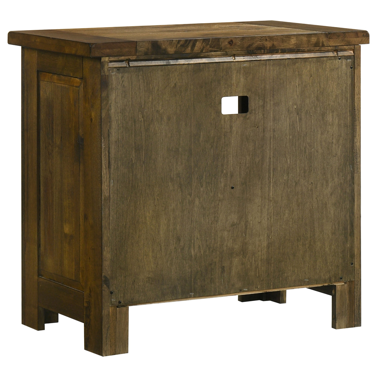 Doherty 1-drawer Nightstand Bedside Table Rustic Brown