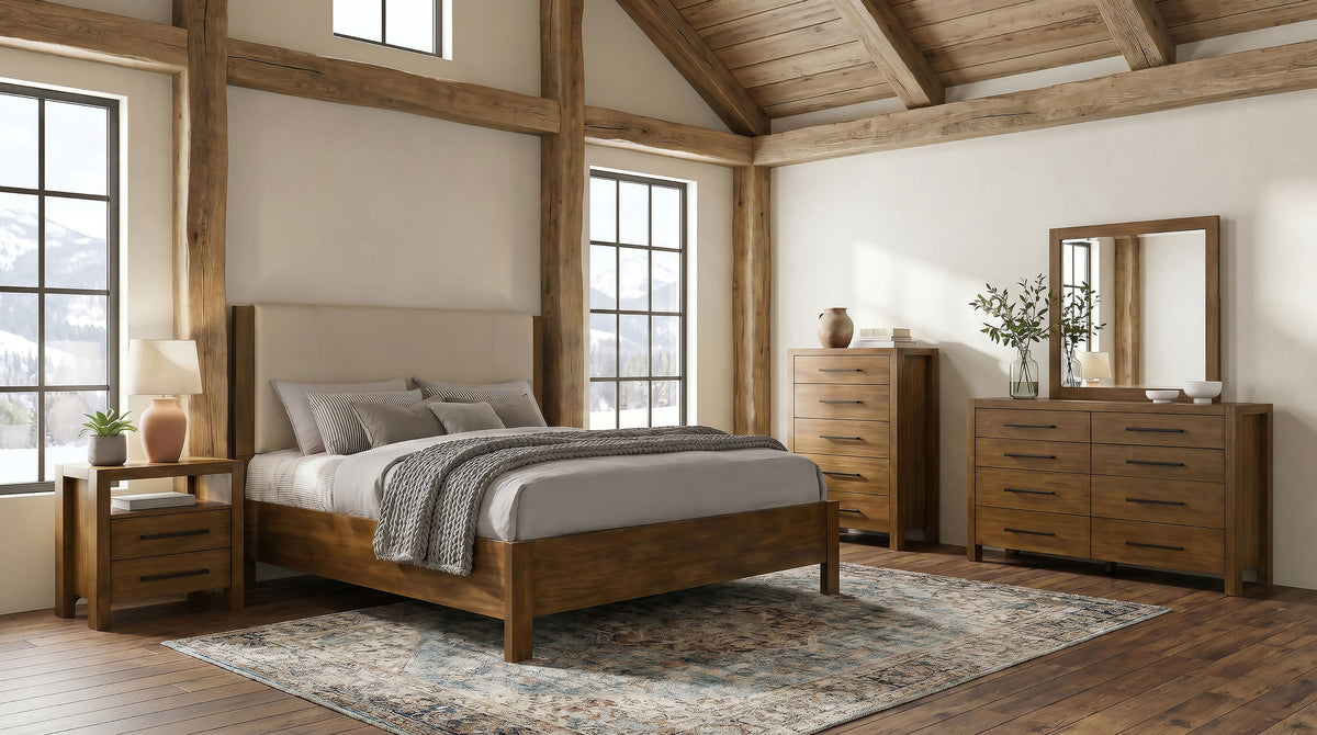 Adderley Dresser Mirror Warm Brown
