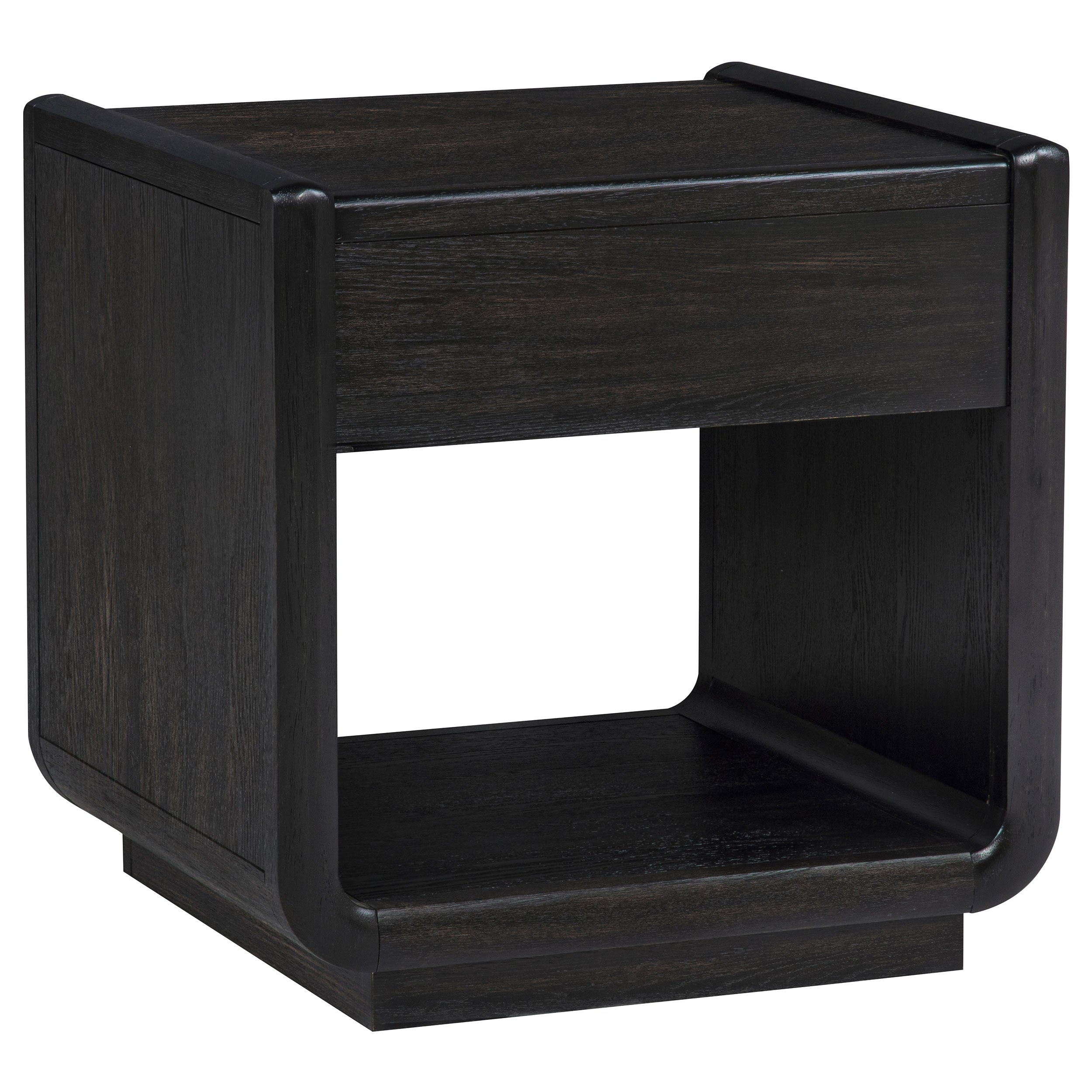 Leandro 2-piece Wood Coffee and End Table Set Burnished Black