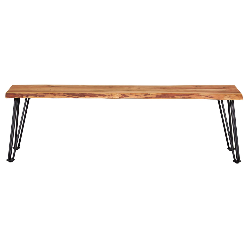 Sherman Wood Dining Bench Natural Acacia