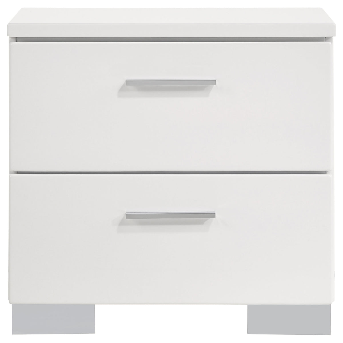 Felicity 4-piece Queen Bedroom Set White High Gloss