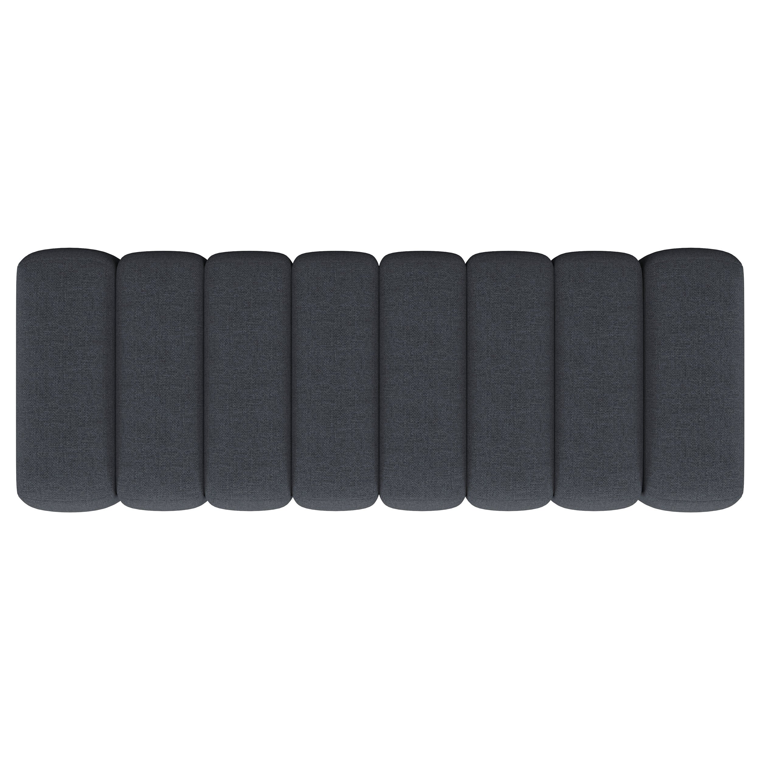 Summer Fabric Upholstered Tufted Accent Bench Charcoal