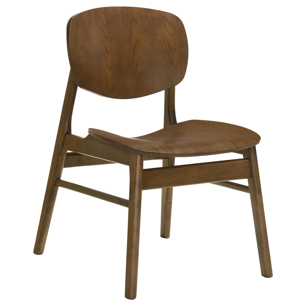 Franklin 54-inch Round Wood Pedestal Base Dining Table Dark Brown