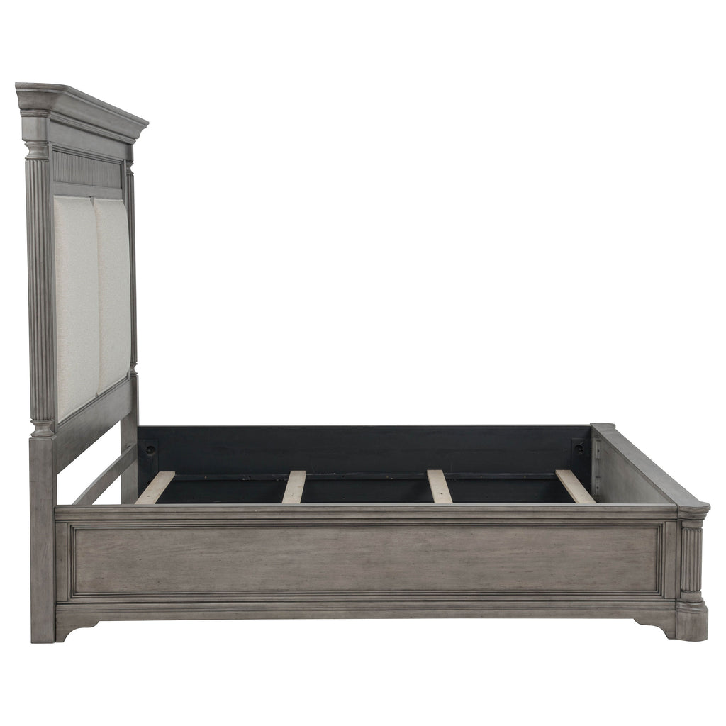 Cresswell California King Panel Bed Weathered Taupe