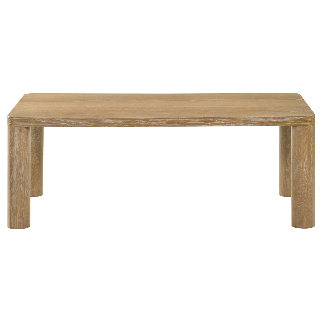 Castlewood 2-piece Cocktail Coffee Table Set Light Oak