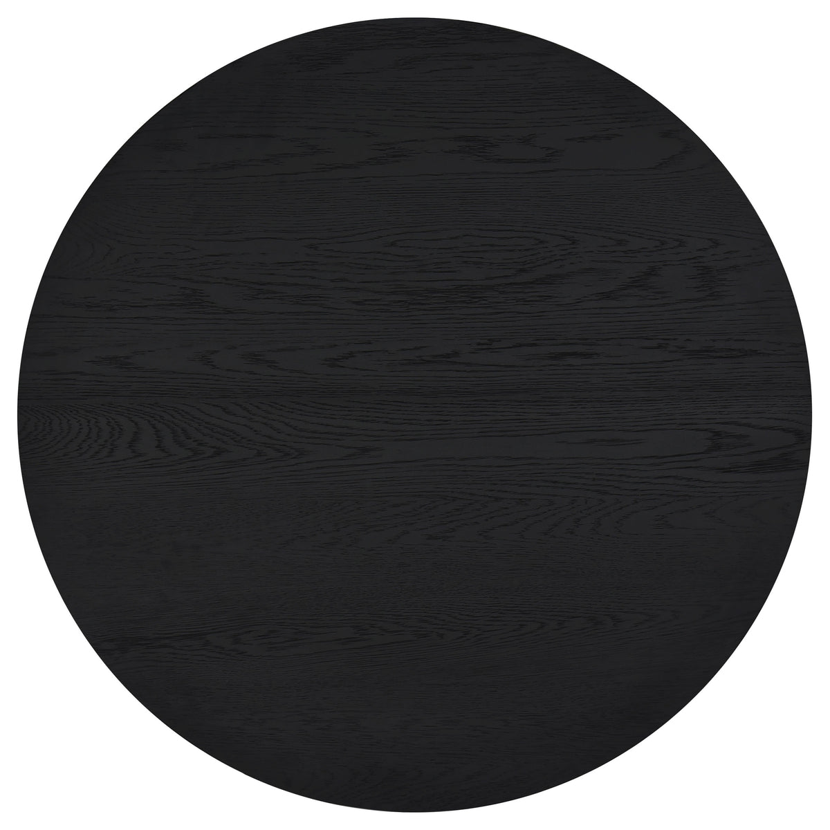 Sweeney 2-piece Round Wood Occasional Nesting Table Set Black