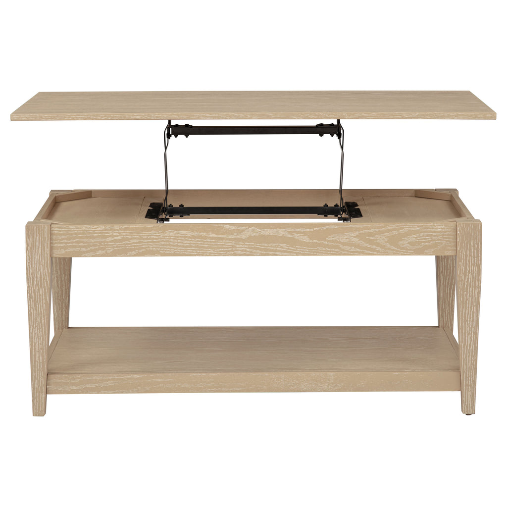 Lindenton Lift-Top Occasional Cocktail Coffee Table Blonde