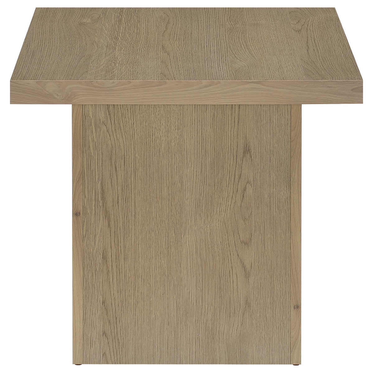 Devar 2-piece Square Cocktail Coffee End Table Set Latte