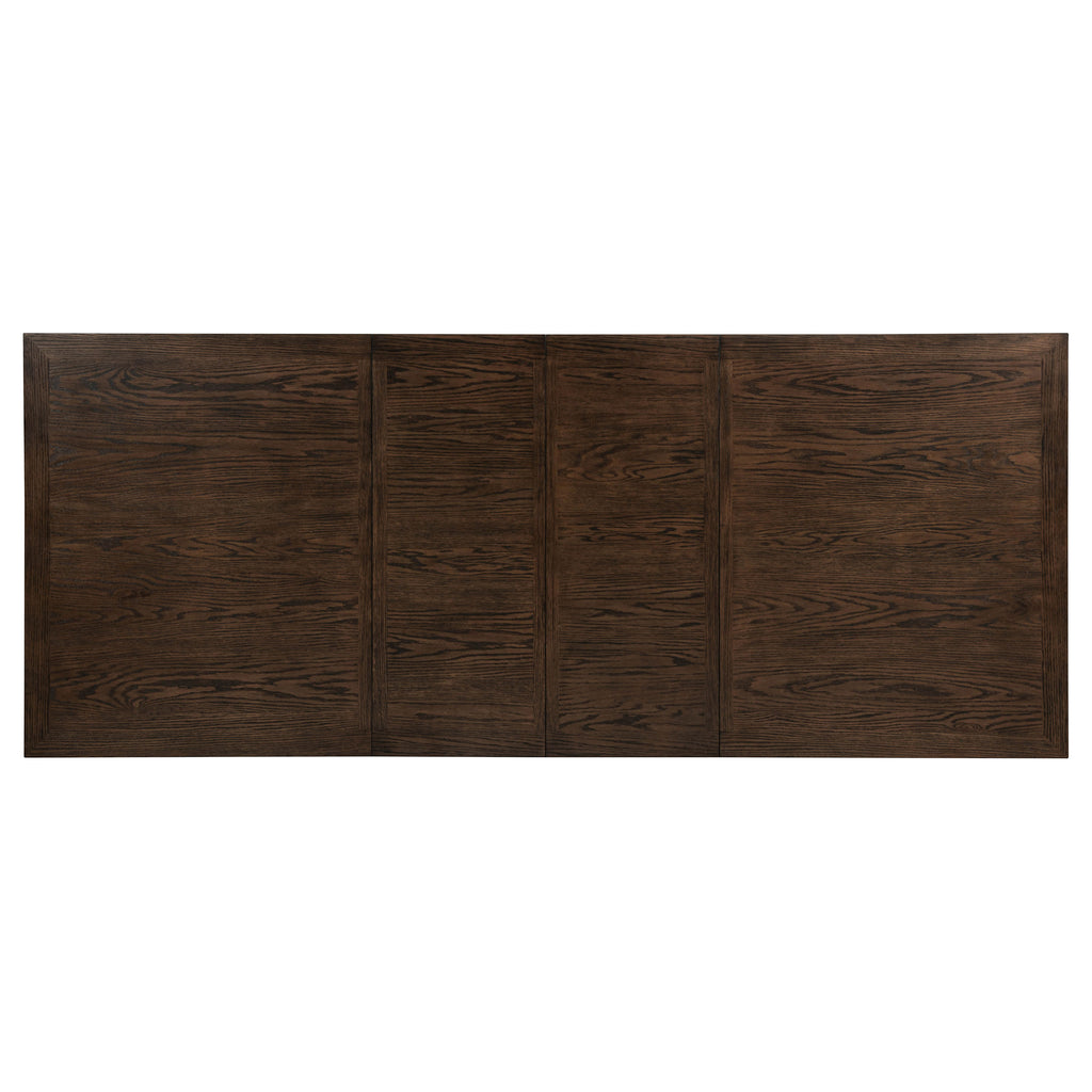 Ridgewell 7-piece Rectangular Trestle Dining Set Dark Oak