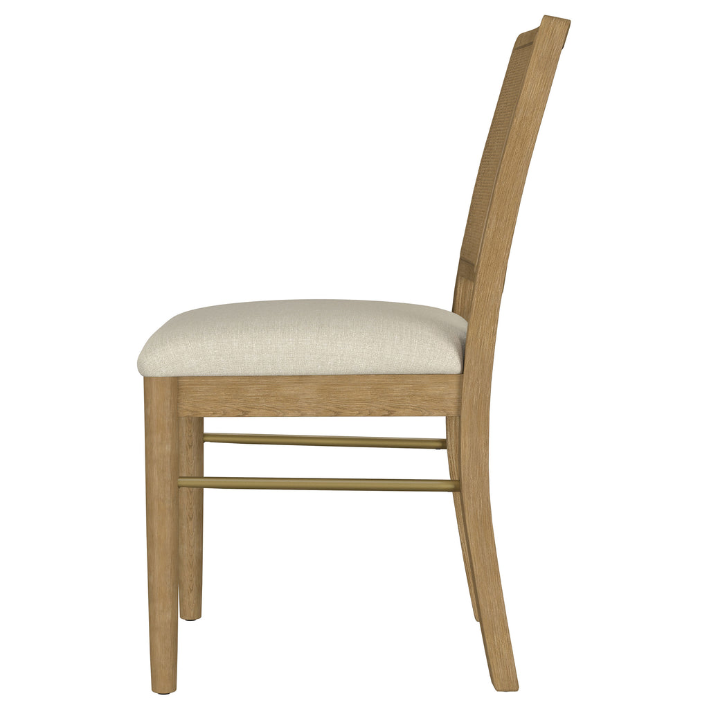 Arini Rattan Cane Dining Side Chair Sand Wash (Set of 2)
