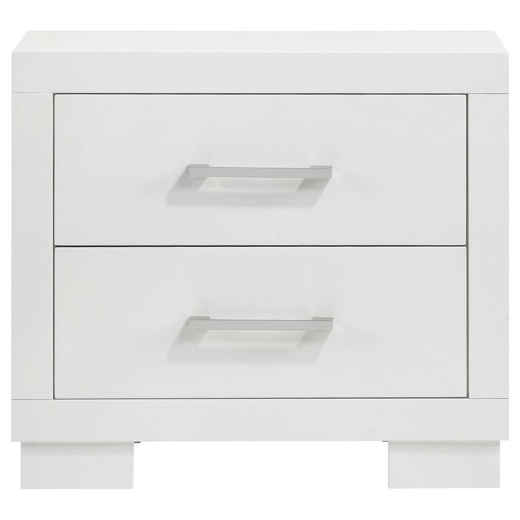 Jessica 5-piece Eastern King LED Bedroom Set Snow White