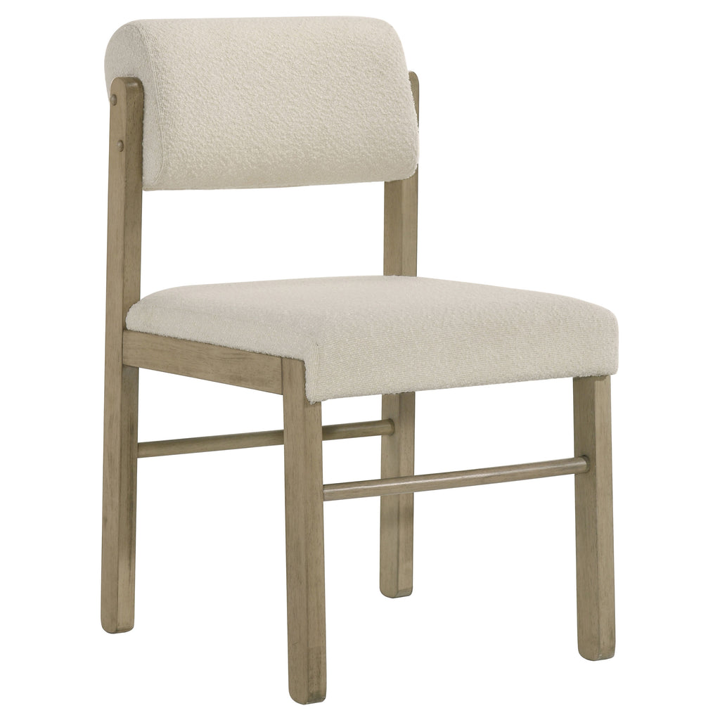 Hamlyn 5-piece Round Wood Dining Set Cream and Natural Oak