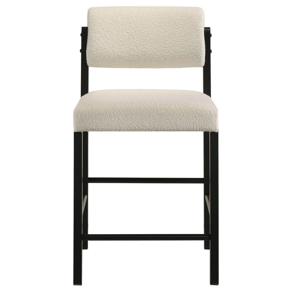 Hamlyn 5-piece Round Wood Counter Height Dining Set Cream and Black