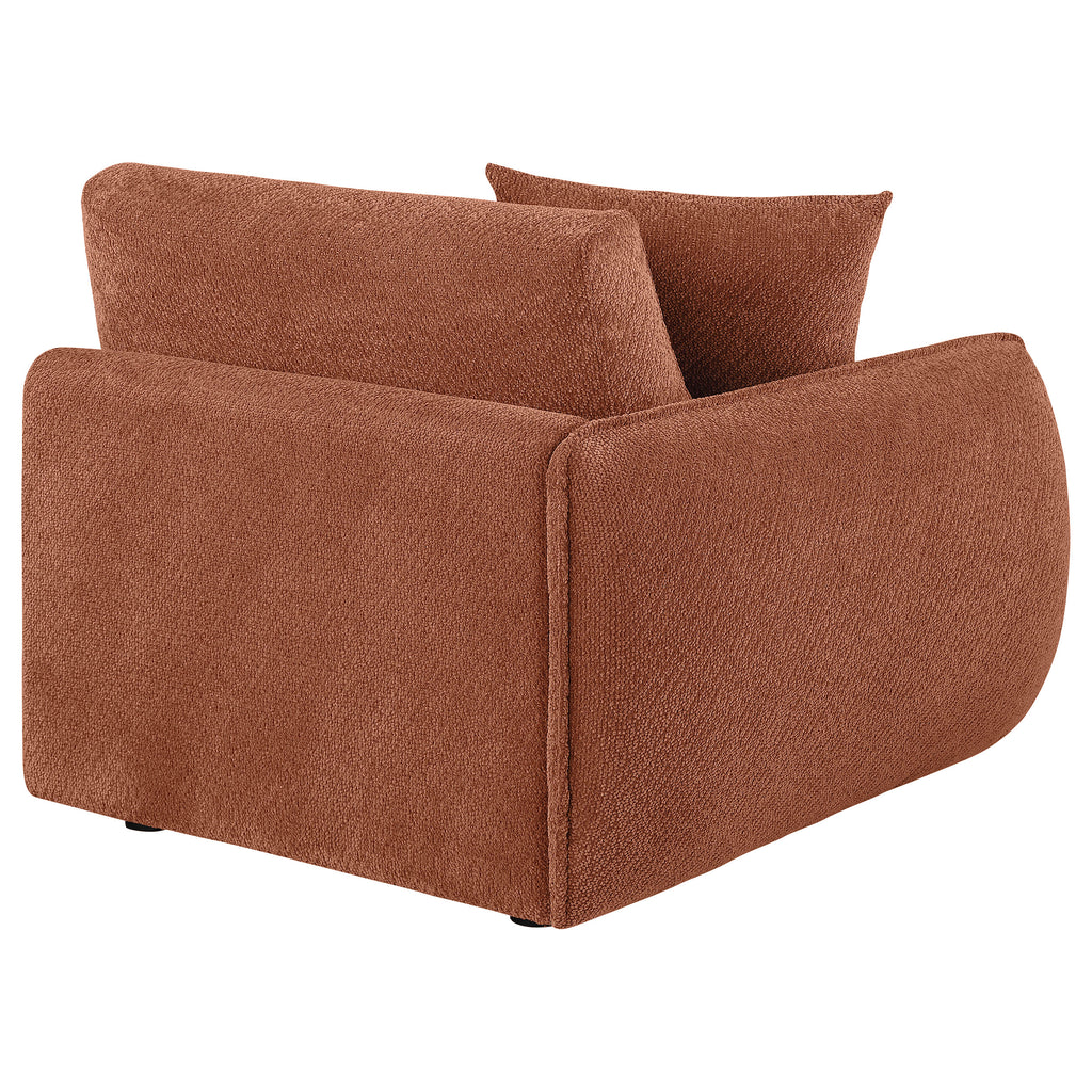 Elysia Fabric Upholstered Modular LAF Chair Coral