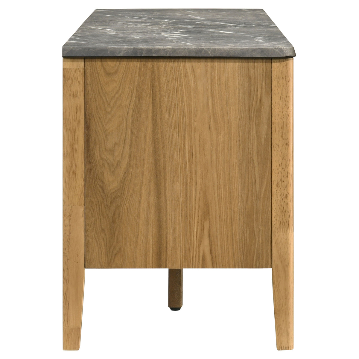 Bradley 63-inch 2-Door SmartTop TV Stand Grey and Natural