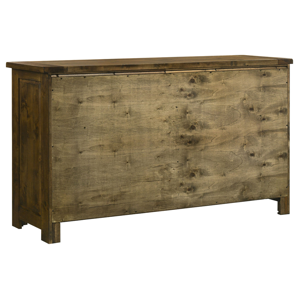 Doherty 6-drawer Bedroom Dresser Rustic Brown