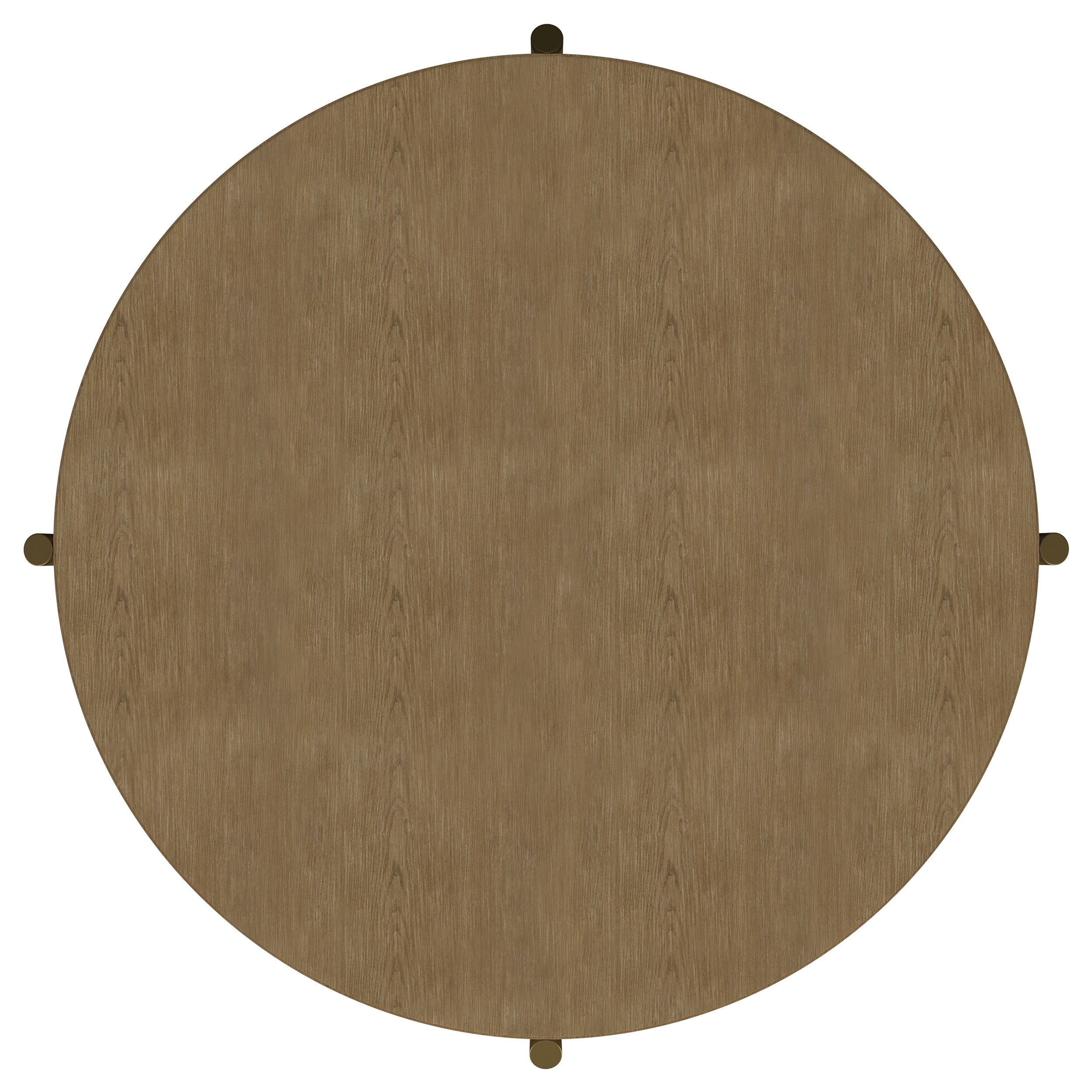 Arini Round Coffee Table With Storage Shelf Sand Wash