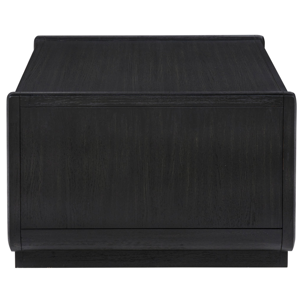 Leandro 2-drawer Wood Cocktail Coffee Table Burnished Black