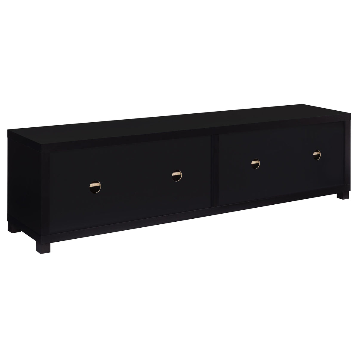 Sachin 4-door Engineered Wood 79-inch TV Stand Black