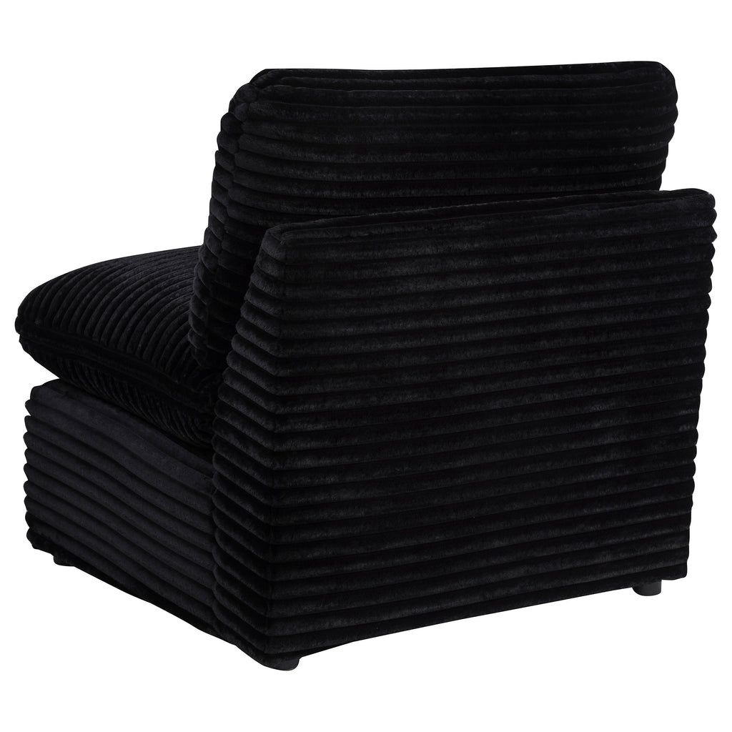 Collins Modular Armless Chair Black