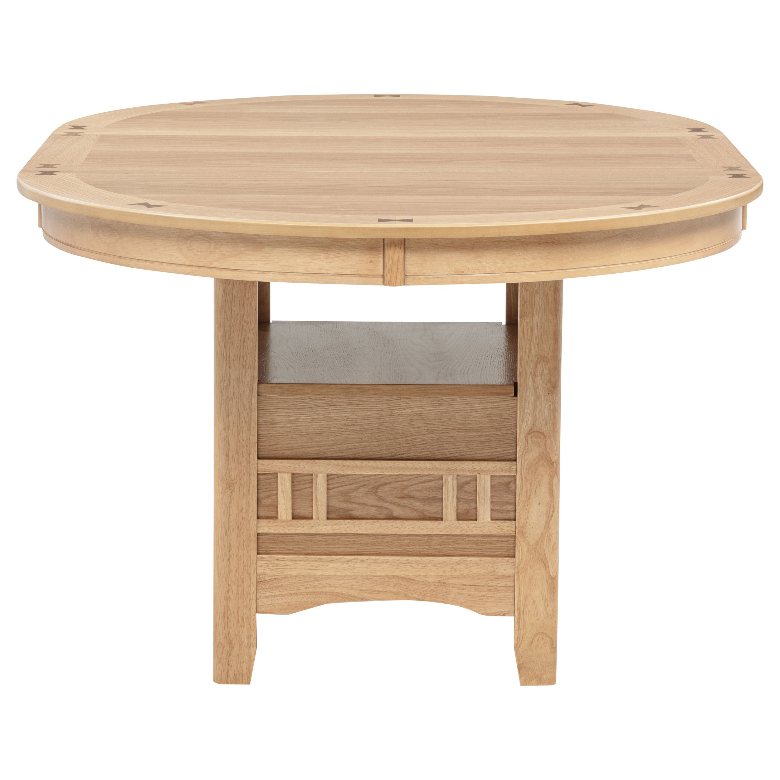 Lavon 5-piece Oval Extension Leaf Dining Set Light Oak