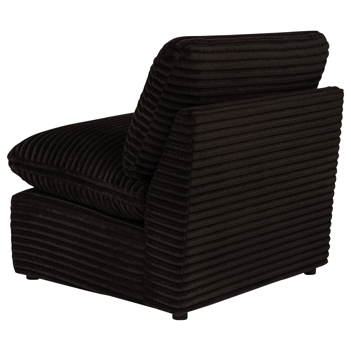 Collins Modular Armless Chair Chocolate Brown