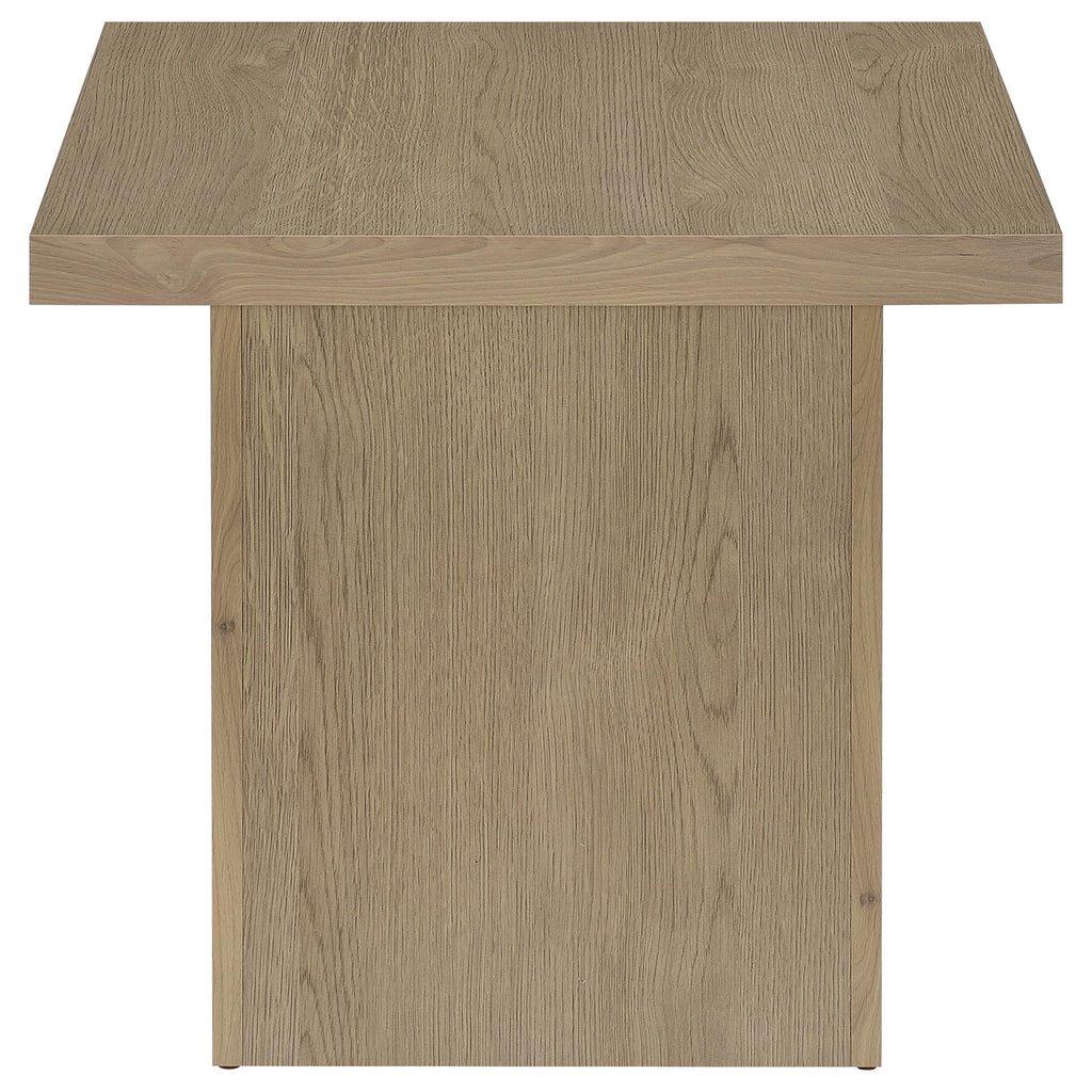 Devar 3-piece Square Cocktail Coffee End Table Set Latte