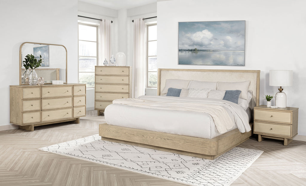 Kailani Dresser Mirror Beige Oak