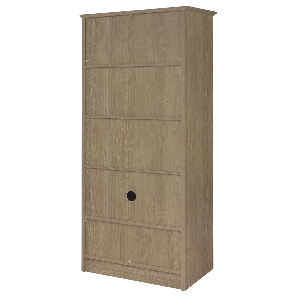 Arvida 2-door Bedroom Wardrobe Storage Cabinet Armoire Latte