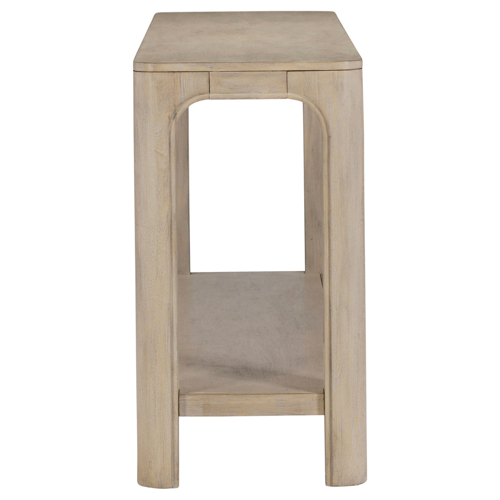 Solano 64-inch Entryway Console Sofa Table Weathered Mango