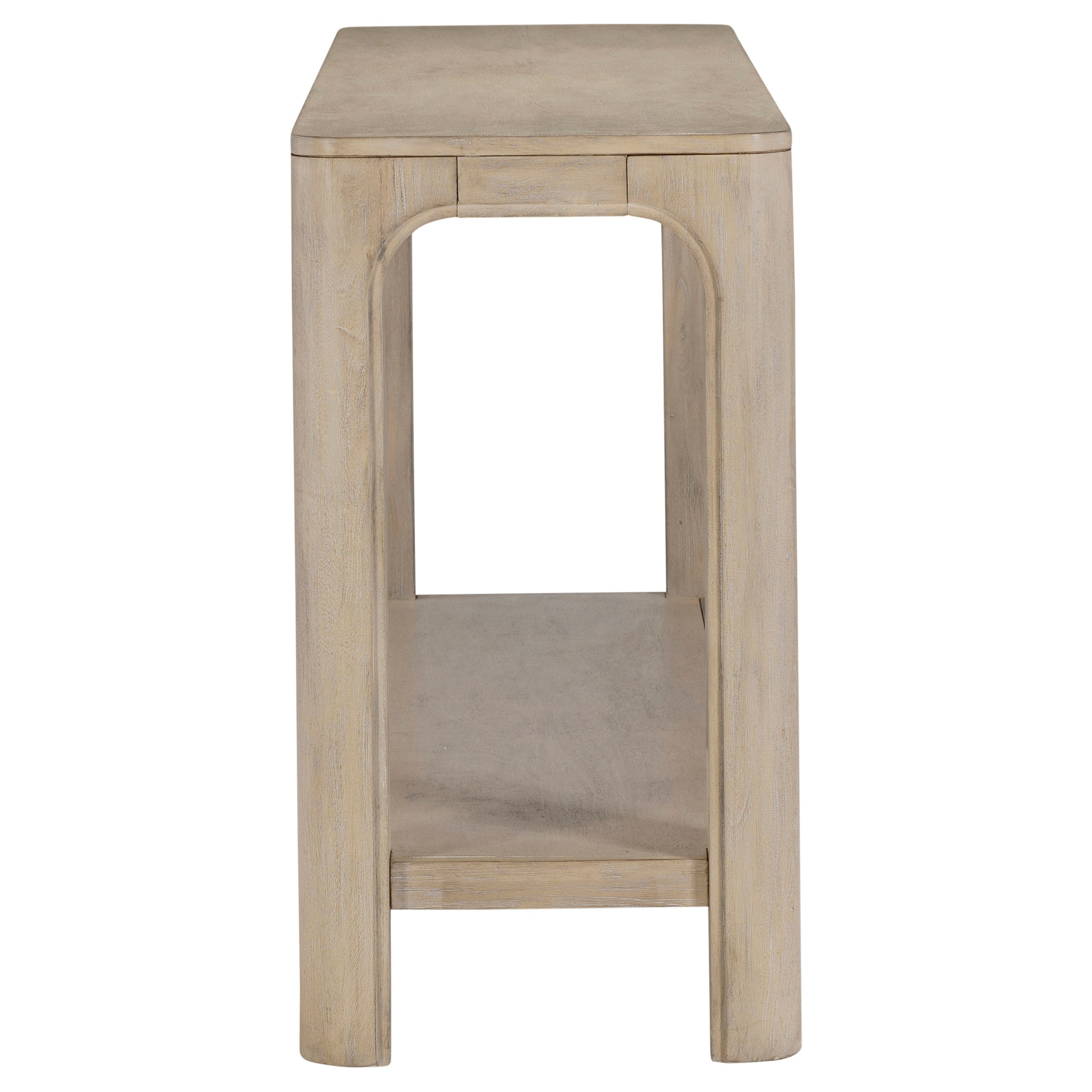 Solano 64-inch Entryway Console Sofa Table Weathered Mango