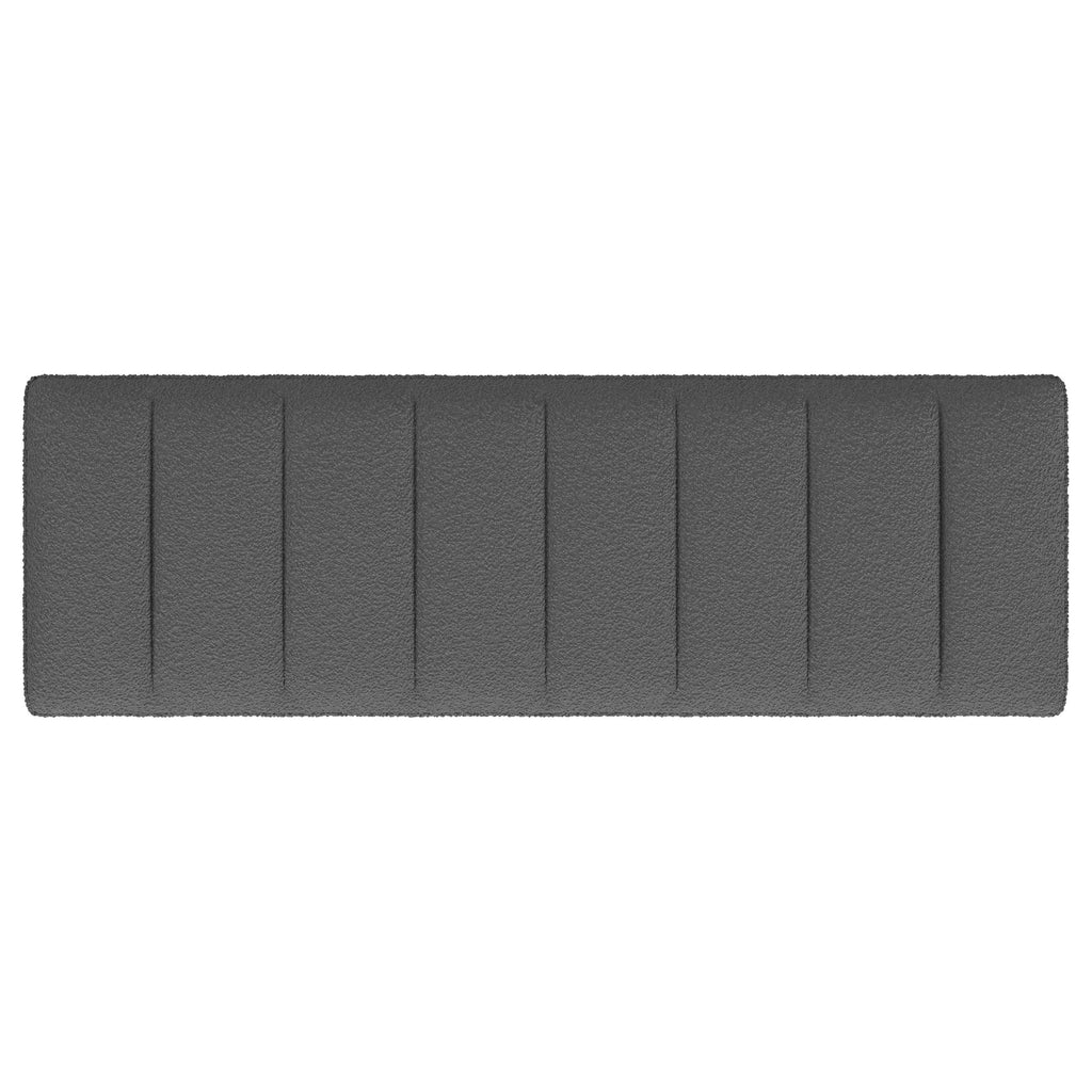 Mesa Boucle Upholstered Tufted Accent Bench Charcoal