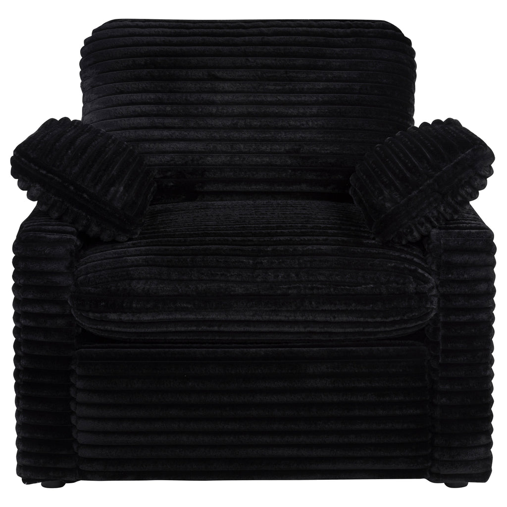 Collins Upholstered Power Recliner Chair Black