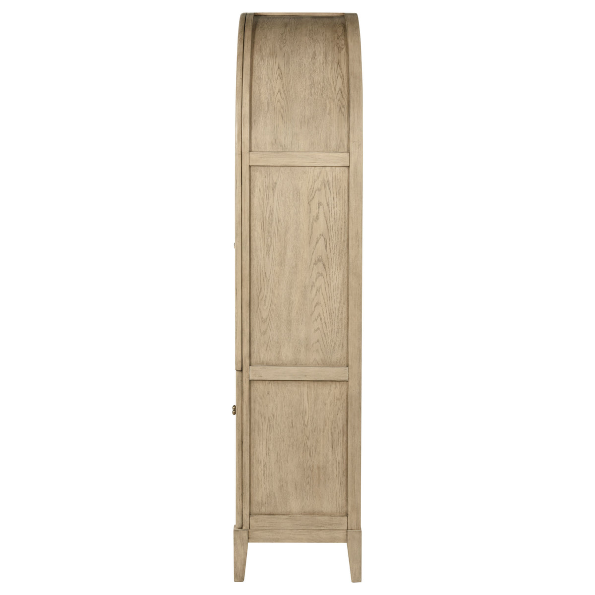 Kailani 4-Door Cane Dining Vitrine Display Cabinet Beige Oak