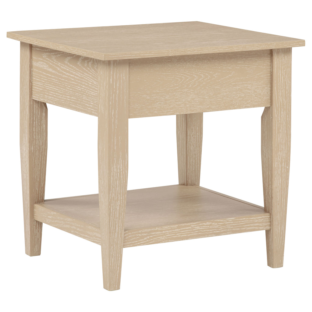 Lindenton 2-piece Wood Lift-Top Coffee and End Table Set Blonde