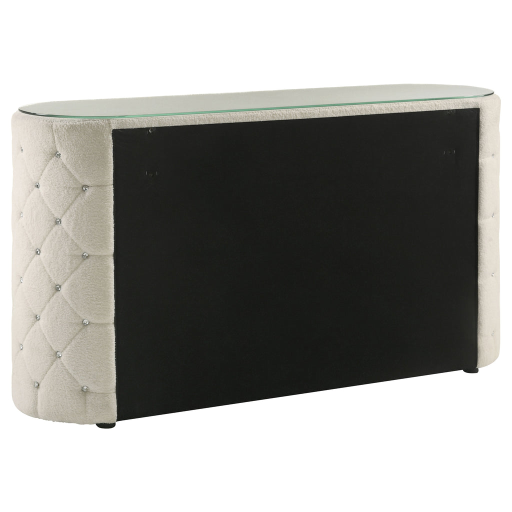 Sonya 6-drawer Upholstered Bedroom Dresser Ivory