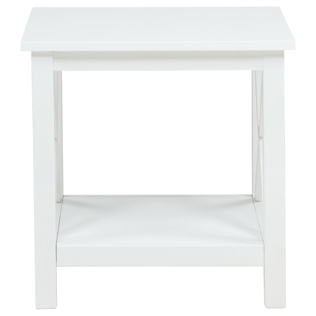 Skyview 2-piece Rectangular Lift Top Coffee Table Set White