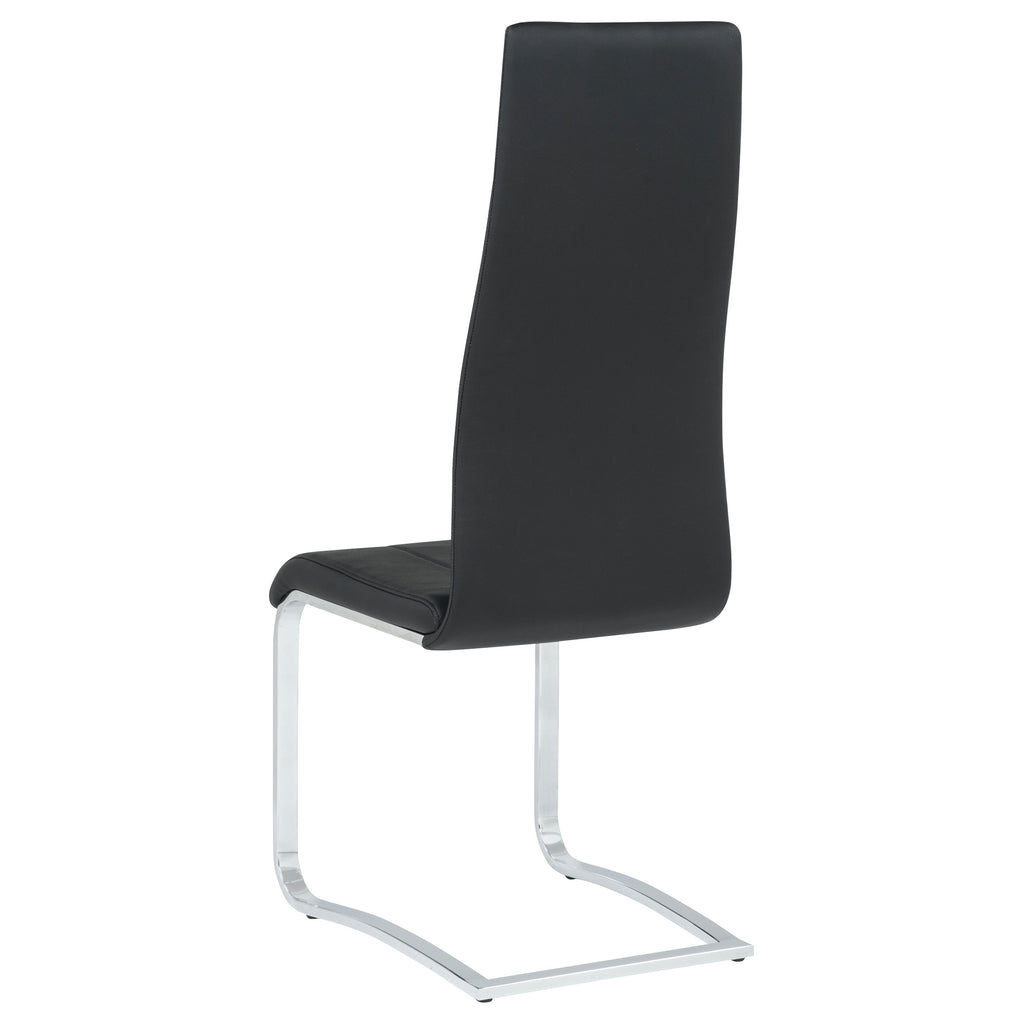 Montclair Upholstered Dining Side Chair Black (Set of 4)