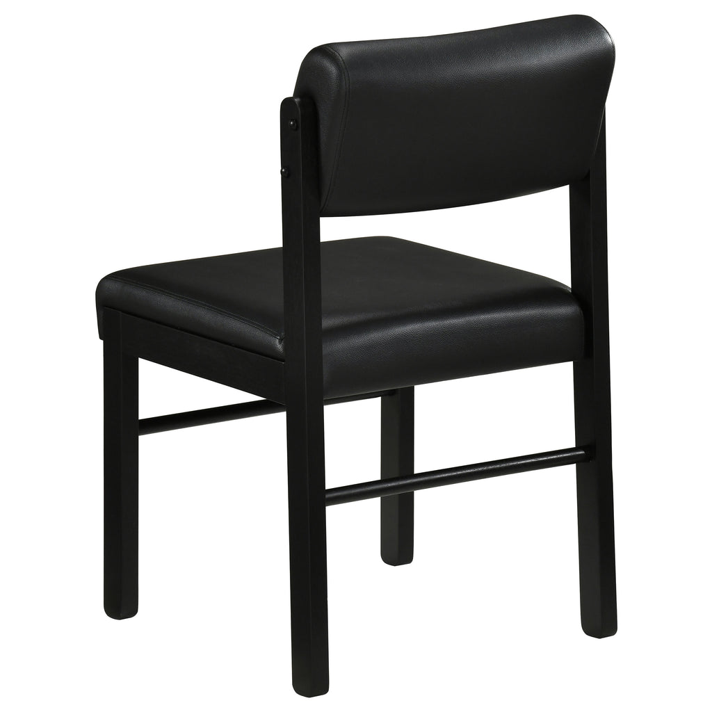 Hamlyn 5-piece Round Wood Dining Set Black