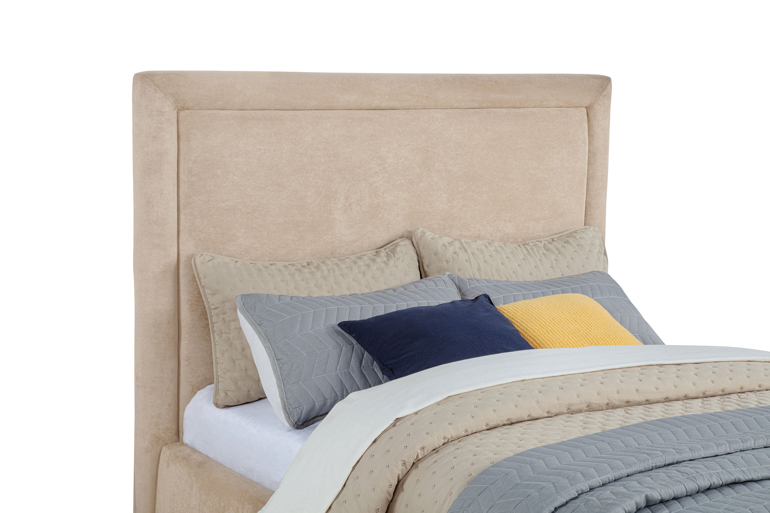 Lawson 54-inch Upholstered Full Platform Bed Light Saddle
