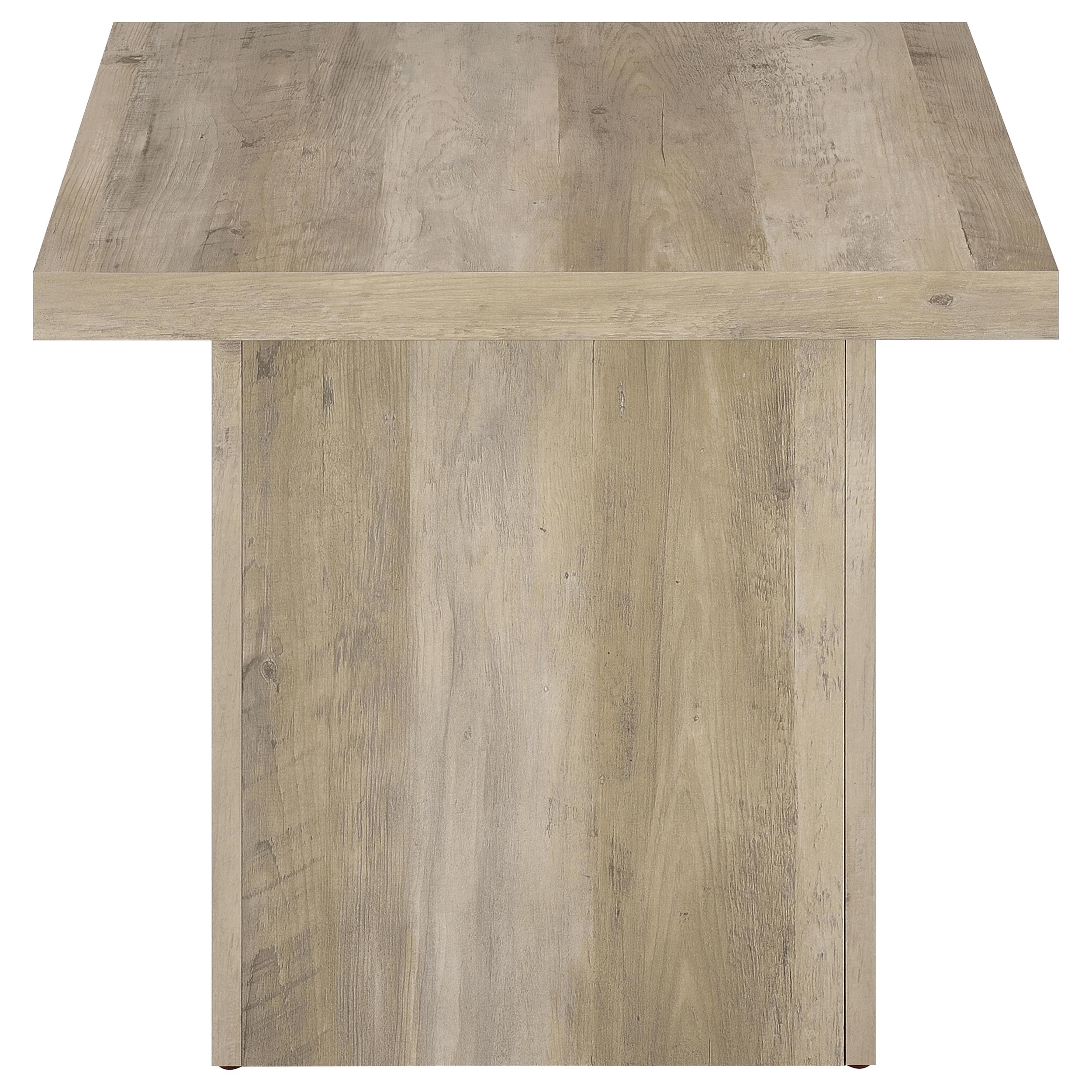 Devar 3-piece Square Coffee End Table Set Distressed Pine