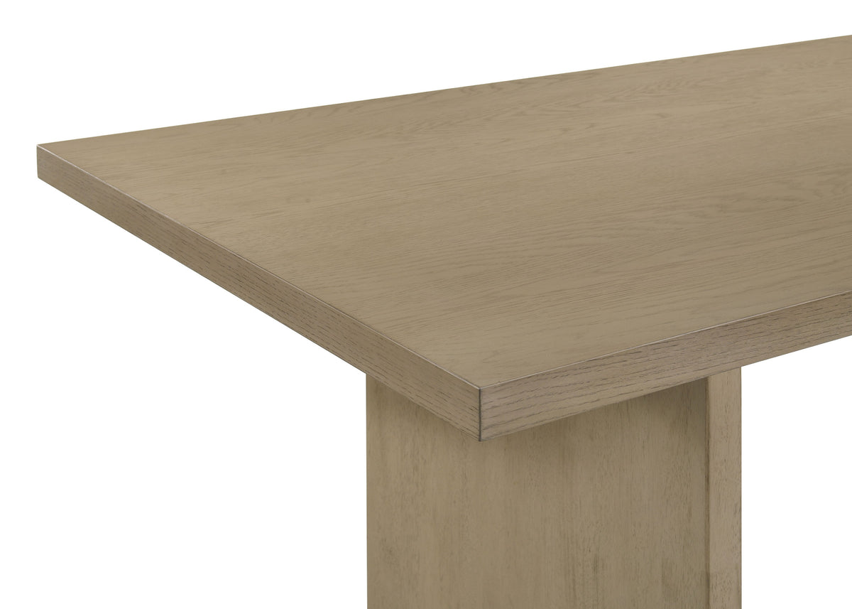 Decker 7-piece 82-inch Rectangular Dining Set Cream and Natural Oak