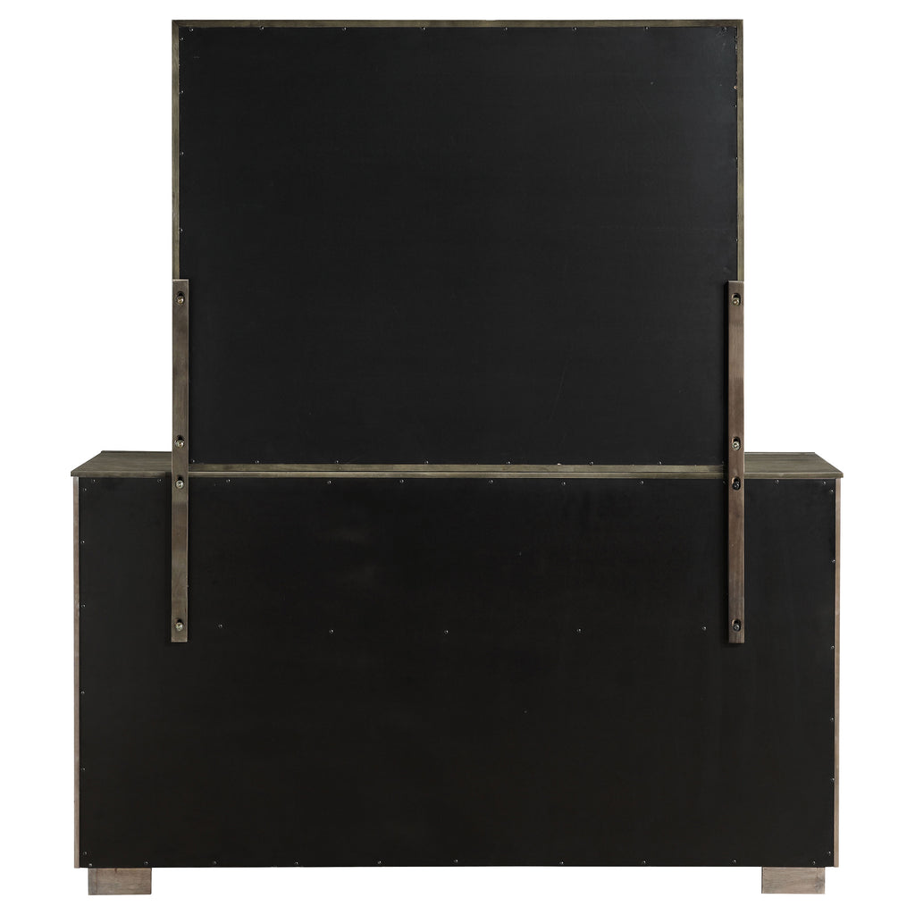 Durango 8-drawer Dresser and Mirror Taupe Oak
