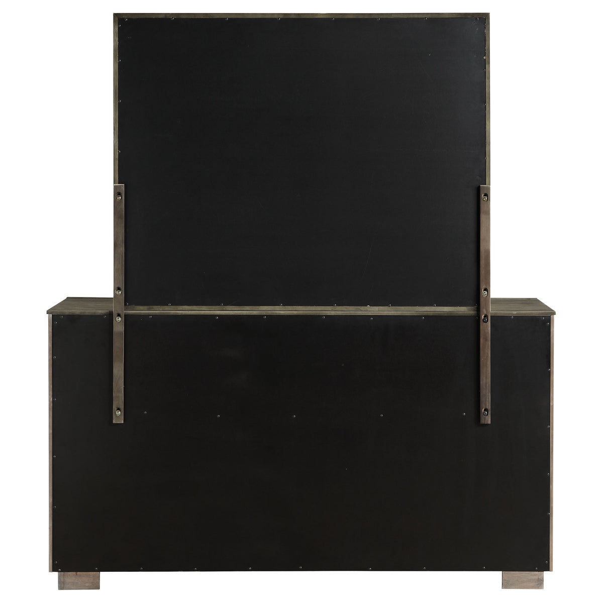 Durango 8-drawer Dresser and Mirror Taupe Oak