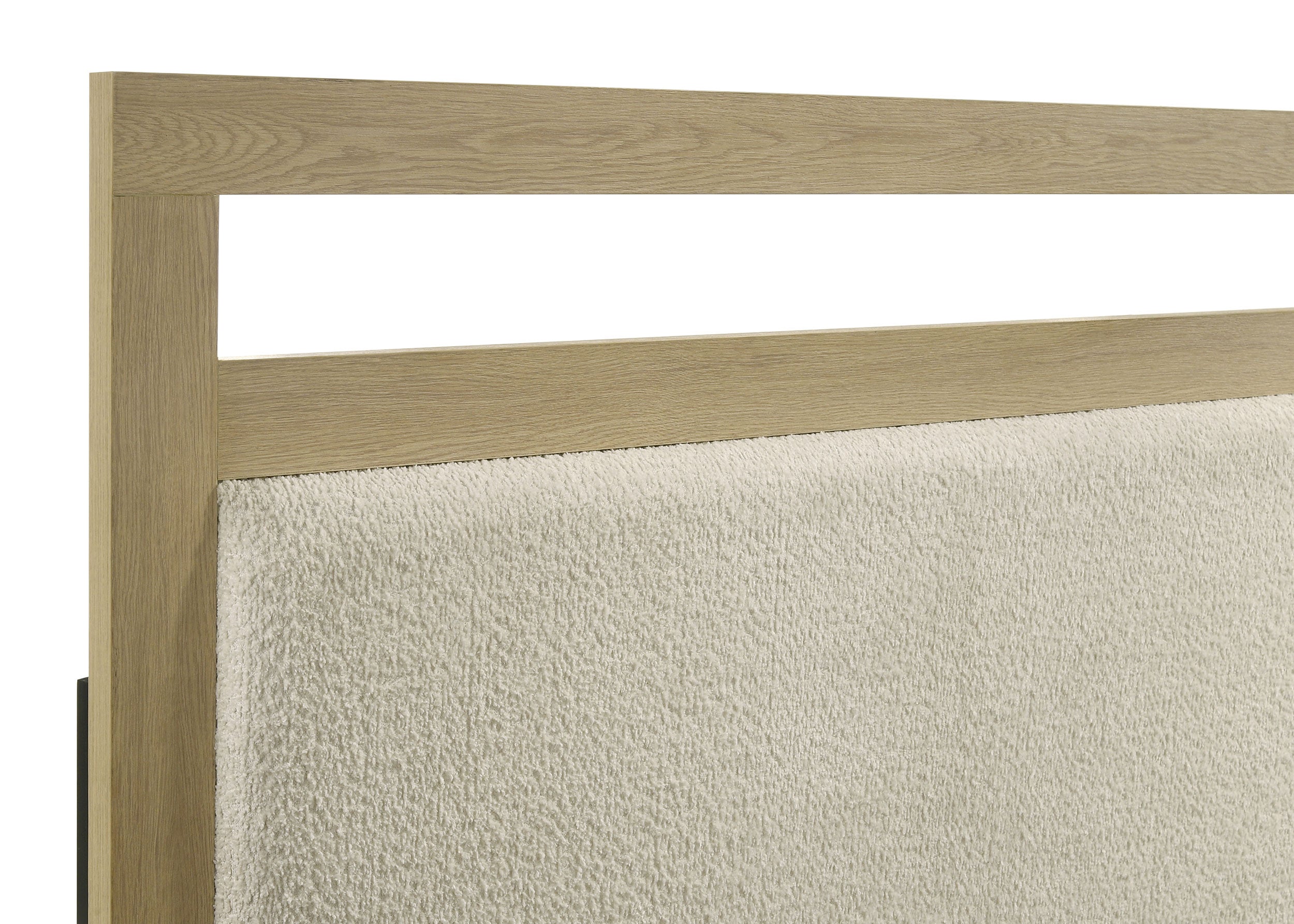 Hendricks Eastern King Panel Headboard Platform Bed Light Oak