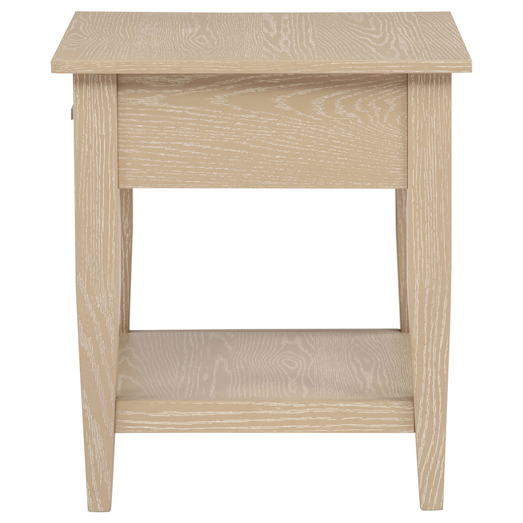 Lindenton 1-drawer Wood Occasional Side End Table Blonde