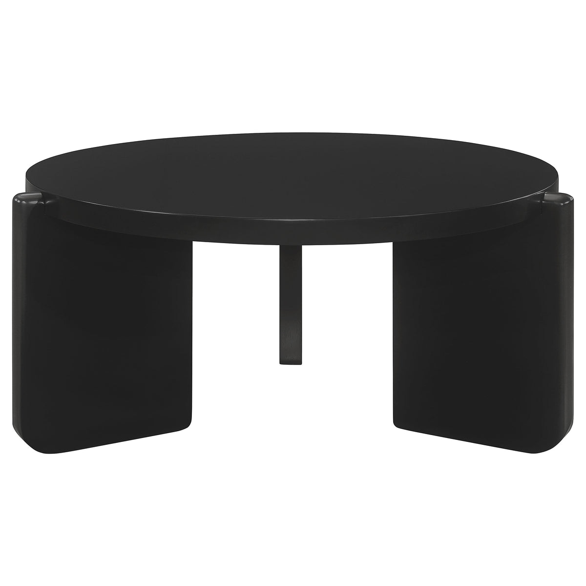 Cordova 3-piece Solid Wood Coffee and End Table Set Black