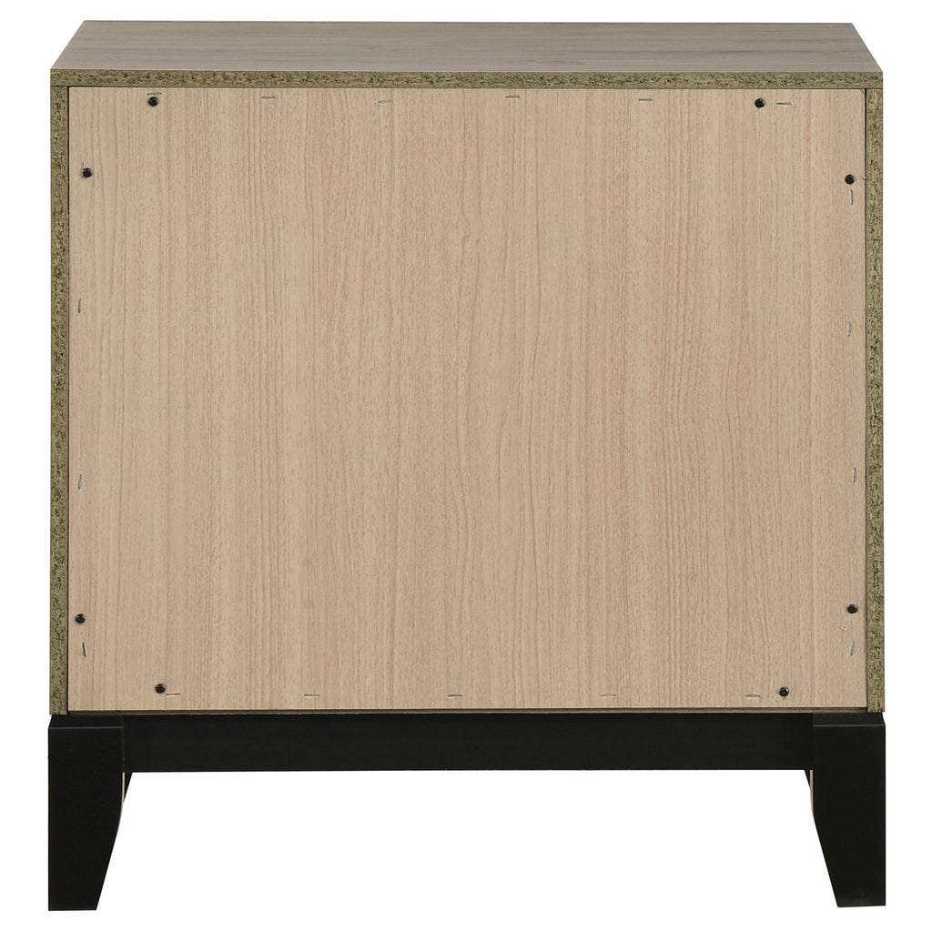 Valen 2-drawer Nightstand Bedside Table Light Taupe