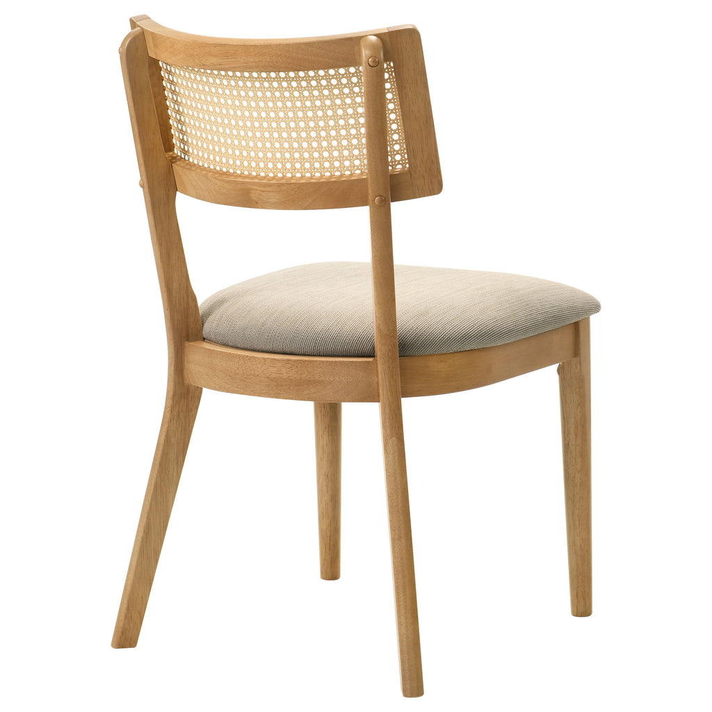 Fabra Cane Back Side Chair Honey Wheat (Set of 2)