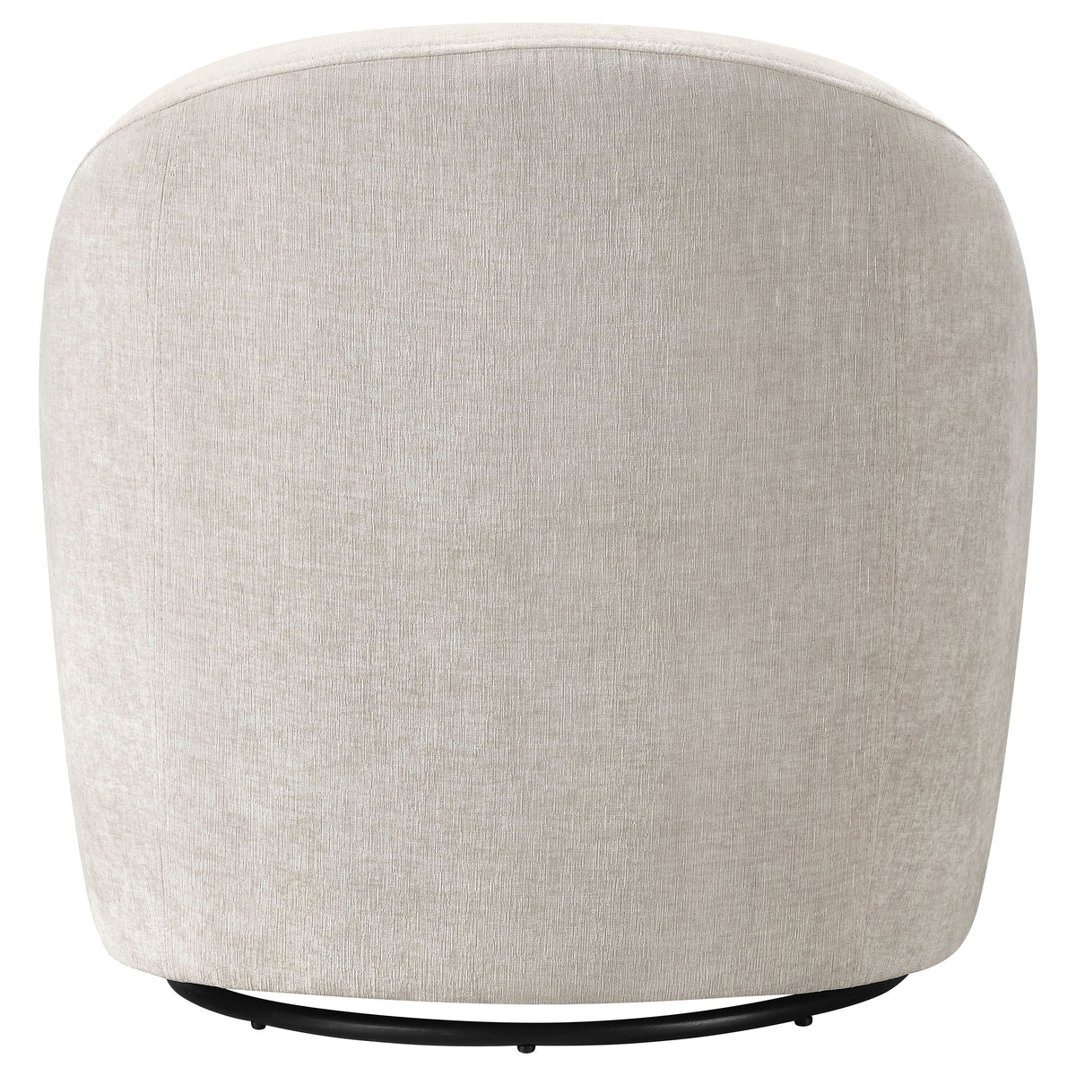 Leon Chenille Upholstered Swivel Accent Chair Beige